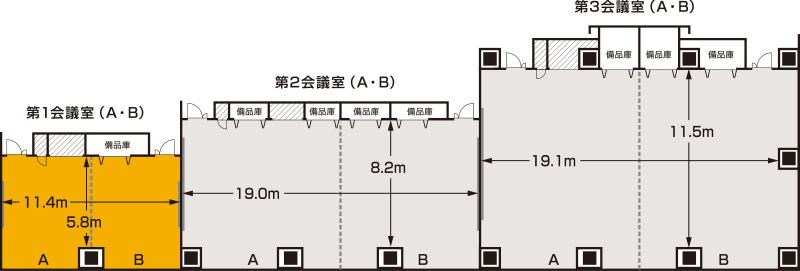 第1会議室 平面図